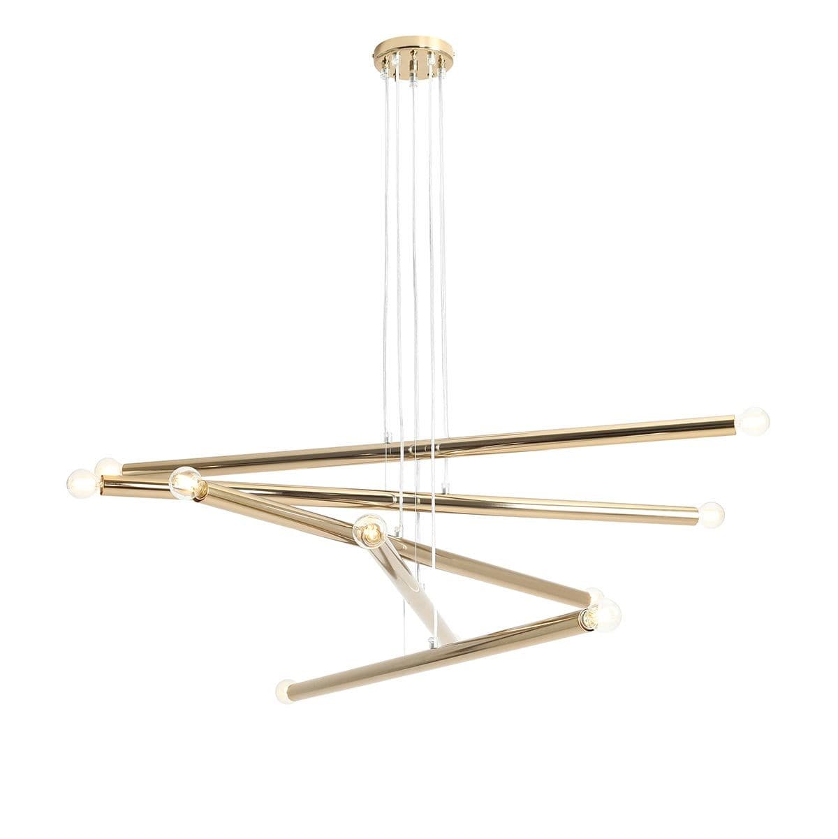 Pendant lamp Tubo 10 gold, Artera