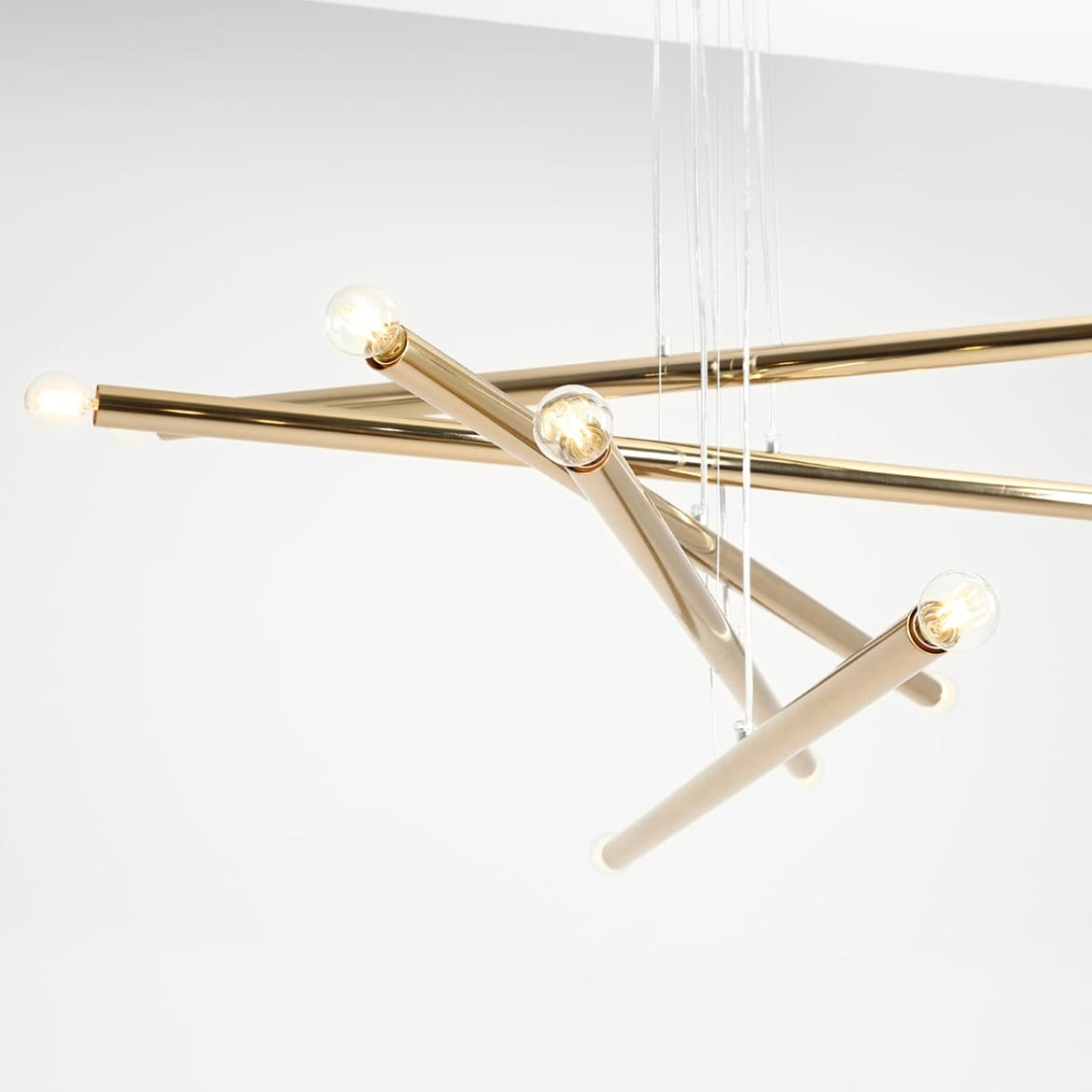 Pendant lamp Tubo 10 gold, Artera - 401721