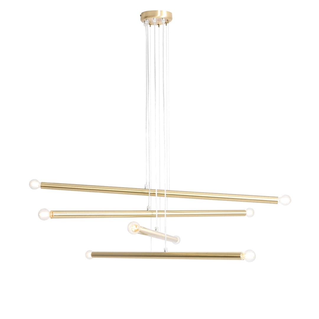 Pendant lamp Tubo 8 gold, Artera