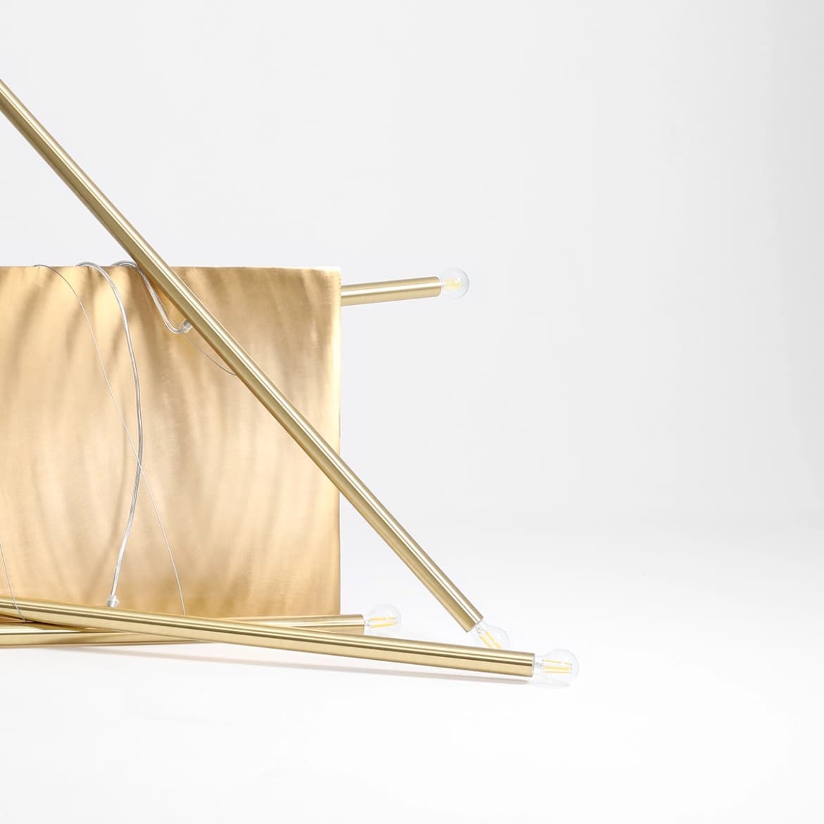 Pendant lamp Tubo 8 gold, Artera - 401729