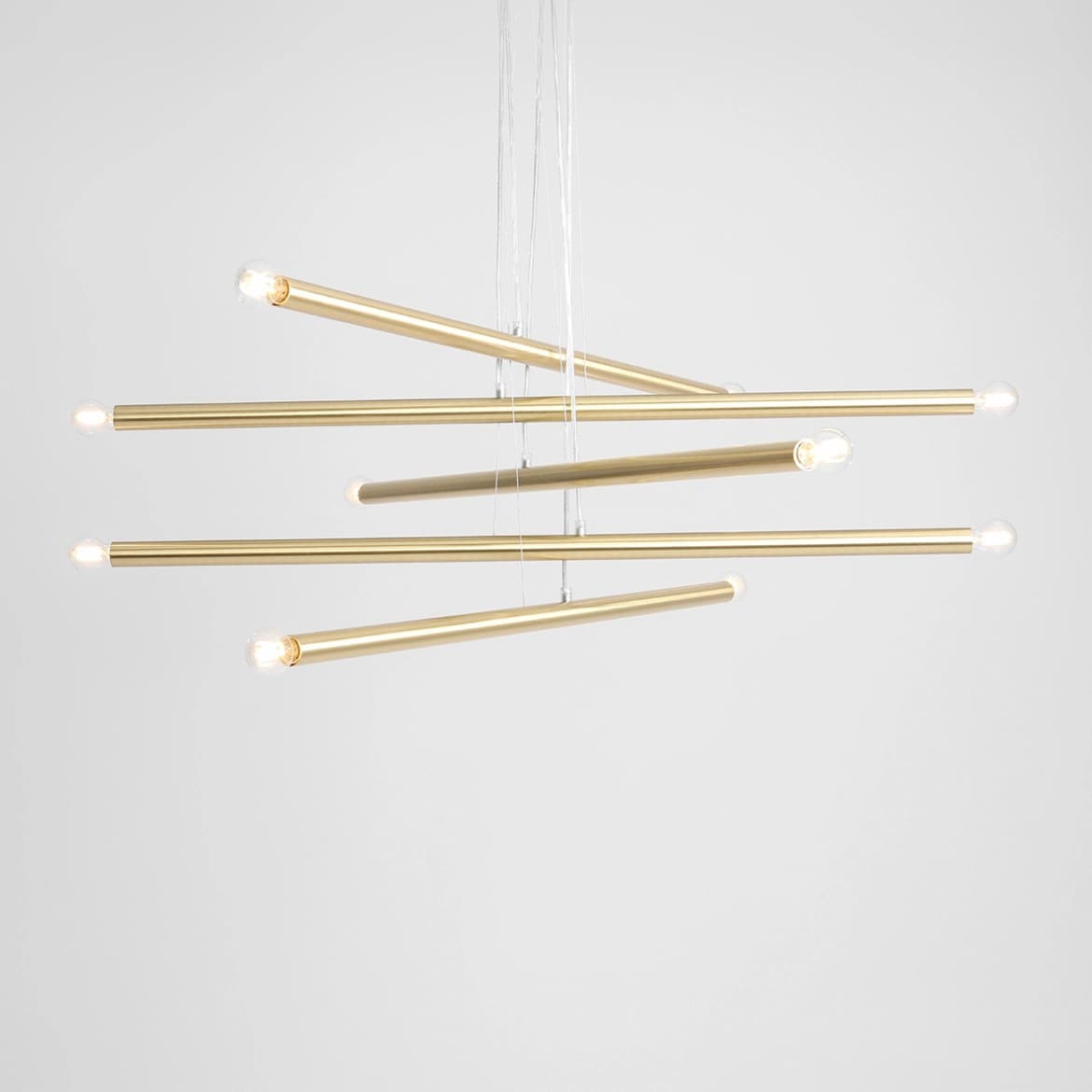 Pendant lamp Tubo 10 gold, Artera - 401733