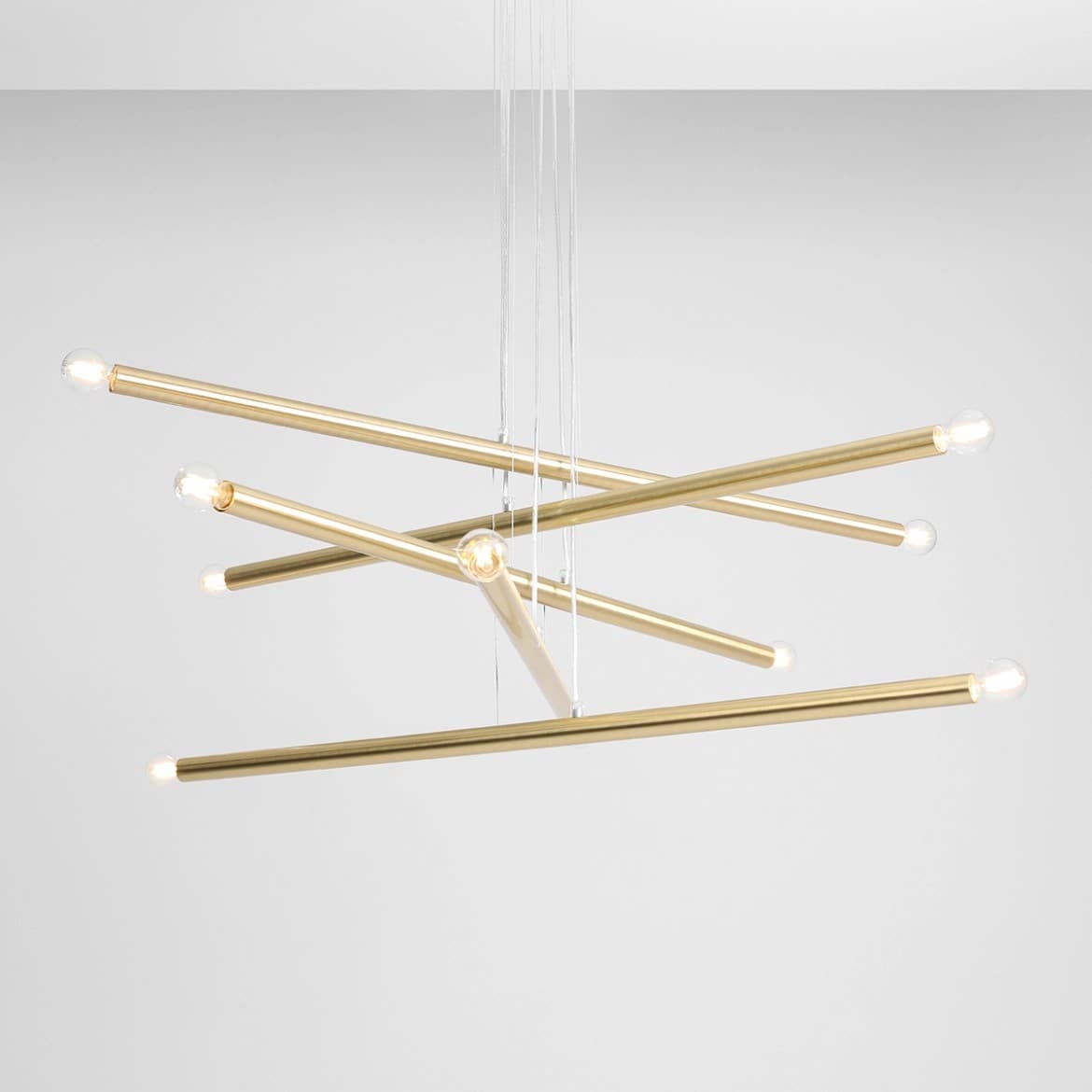 Pendant lamp Tubo 10 gold, Artera - 401734