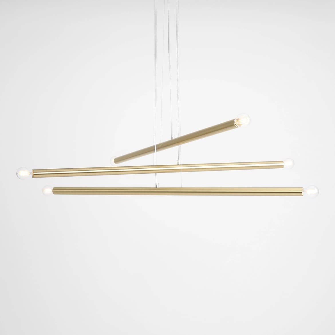Lampa wisząca Tubo 6 mosiądz, Artera - 401740