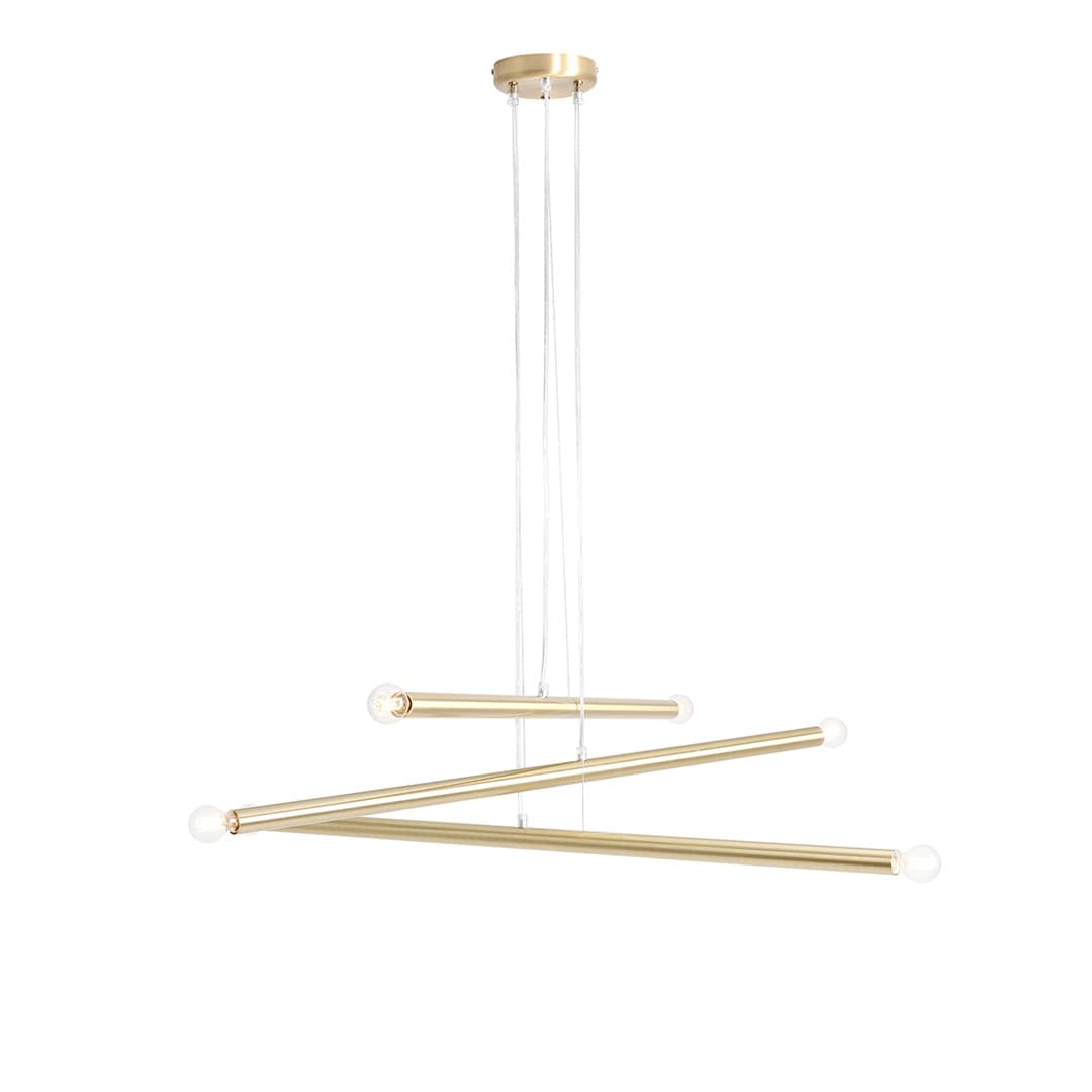 Lampa wisząca Tubo 6 mosiądz, Artera