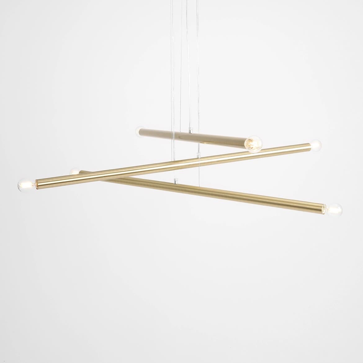 Lampa wisząca Tubo 6 mosiądz, Artera - 401739