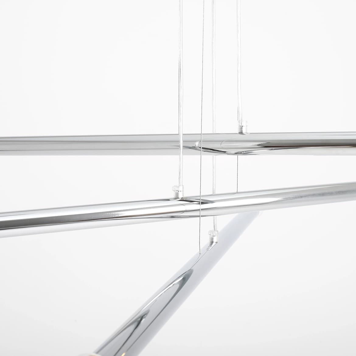 Pendant lamp Tubo 6 chrome, Artera - 401758