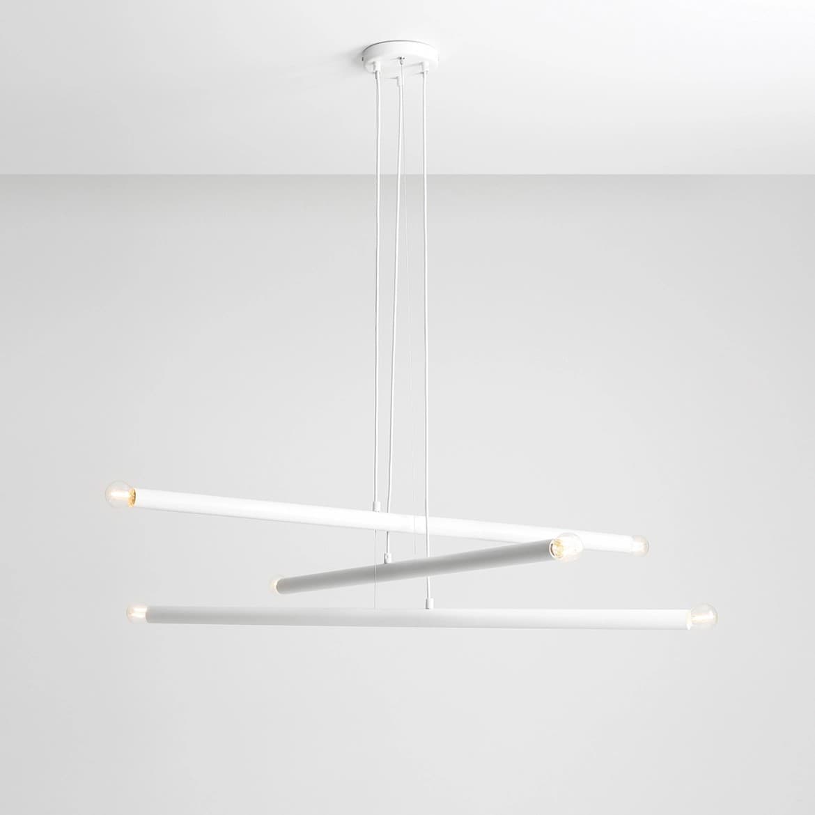 Pendant lamp Tubo 6 white, Artera - 401783