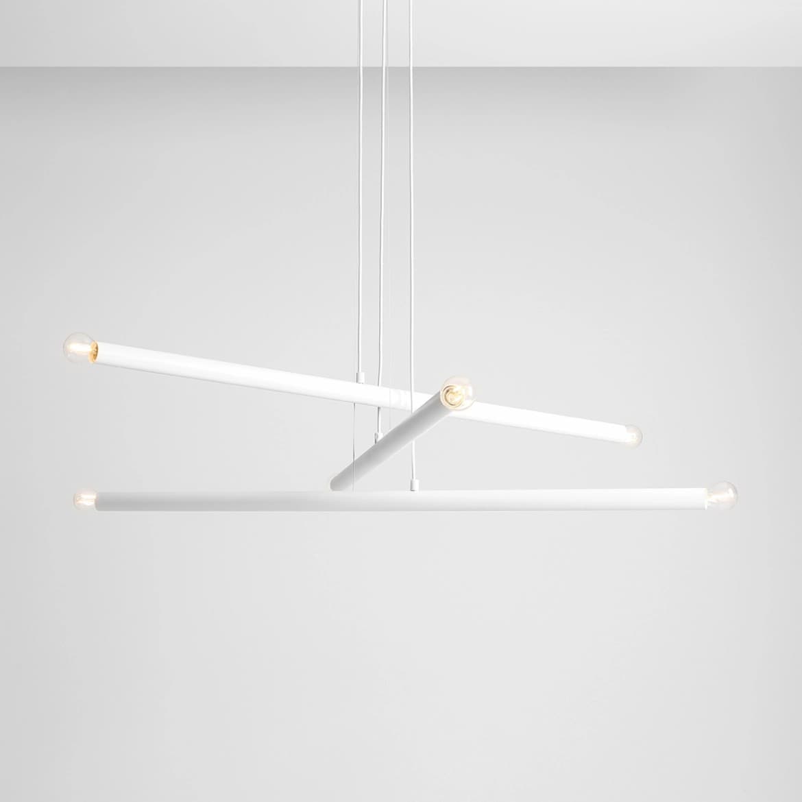 Pendant lamp Tubo 6 white, Artera - 401786