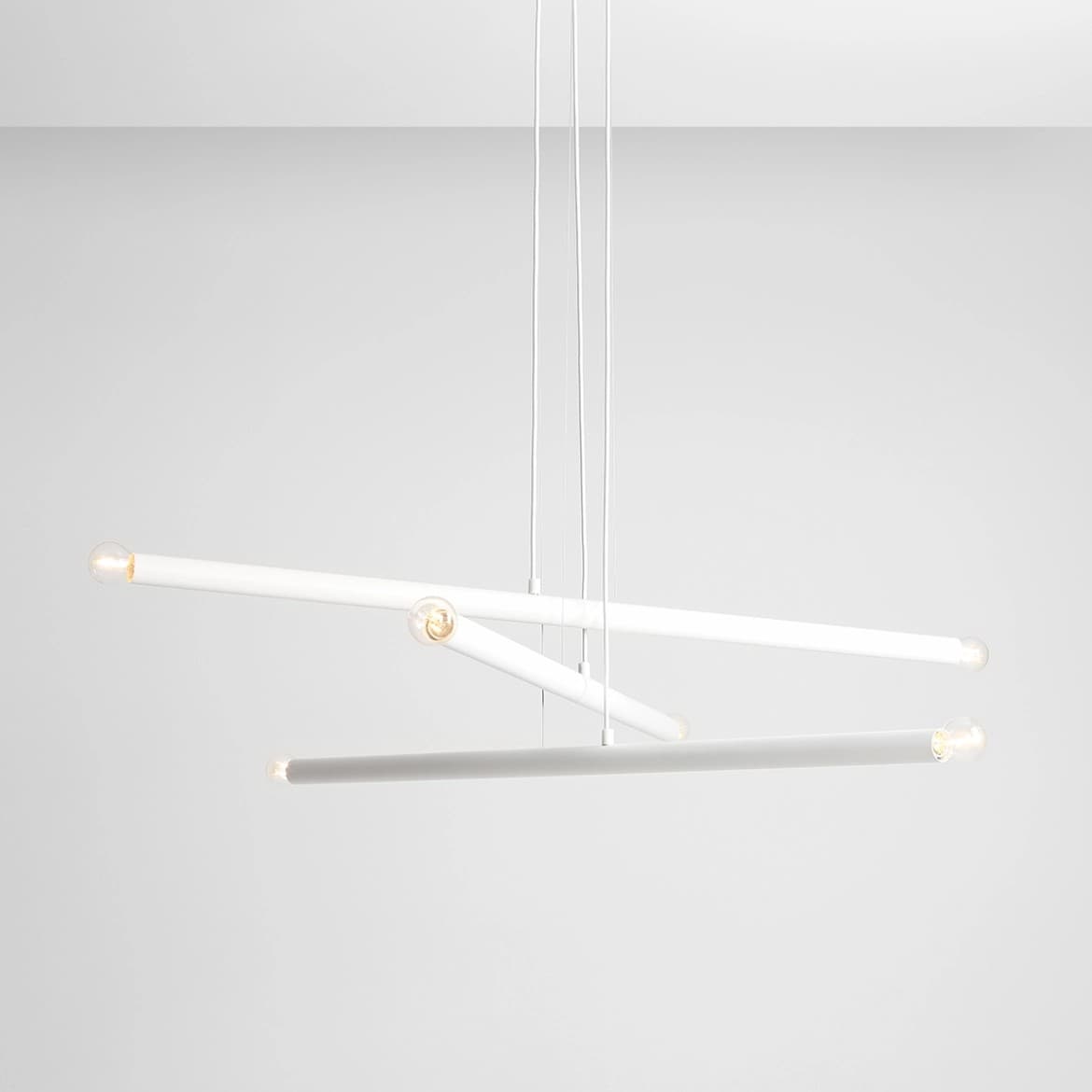 Pendant lamp Tubo 6 white, Artera - 401787
