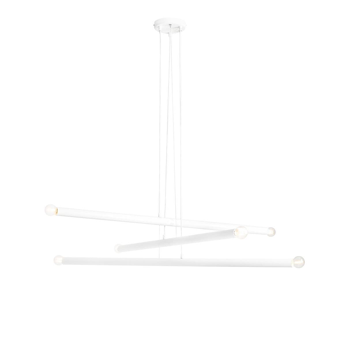 Pendant lamp Tubo 6 white, Artera