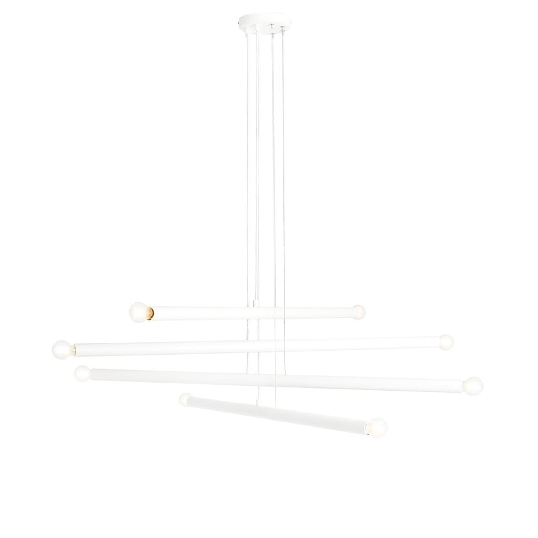 Pendant lamp Tubo 8 white, Artera