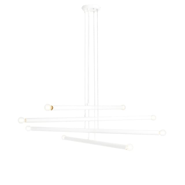 Pendant lamp Tubo 8 white, Artera - DIMENSION