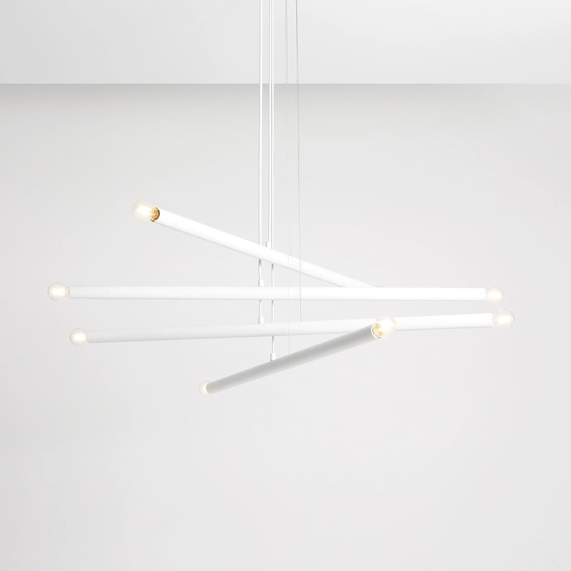 Pendant lamp Tubo 8 white, Artera - 401790