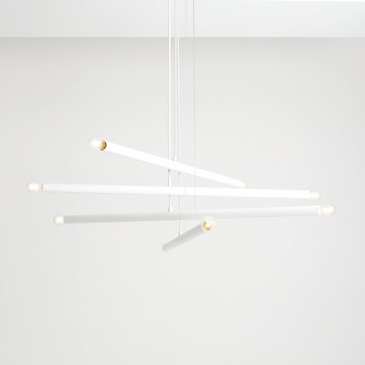 Pendant lamp Tubo 8 white, Artera - 401791