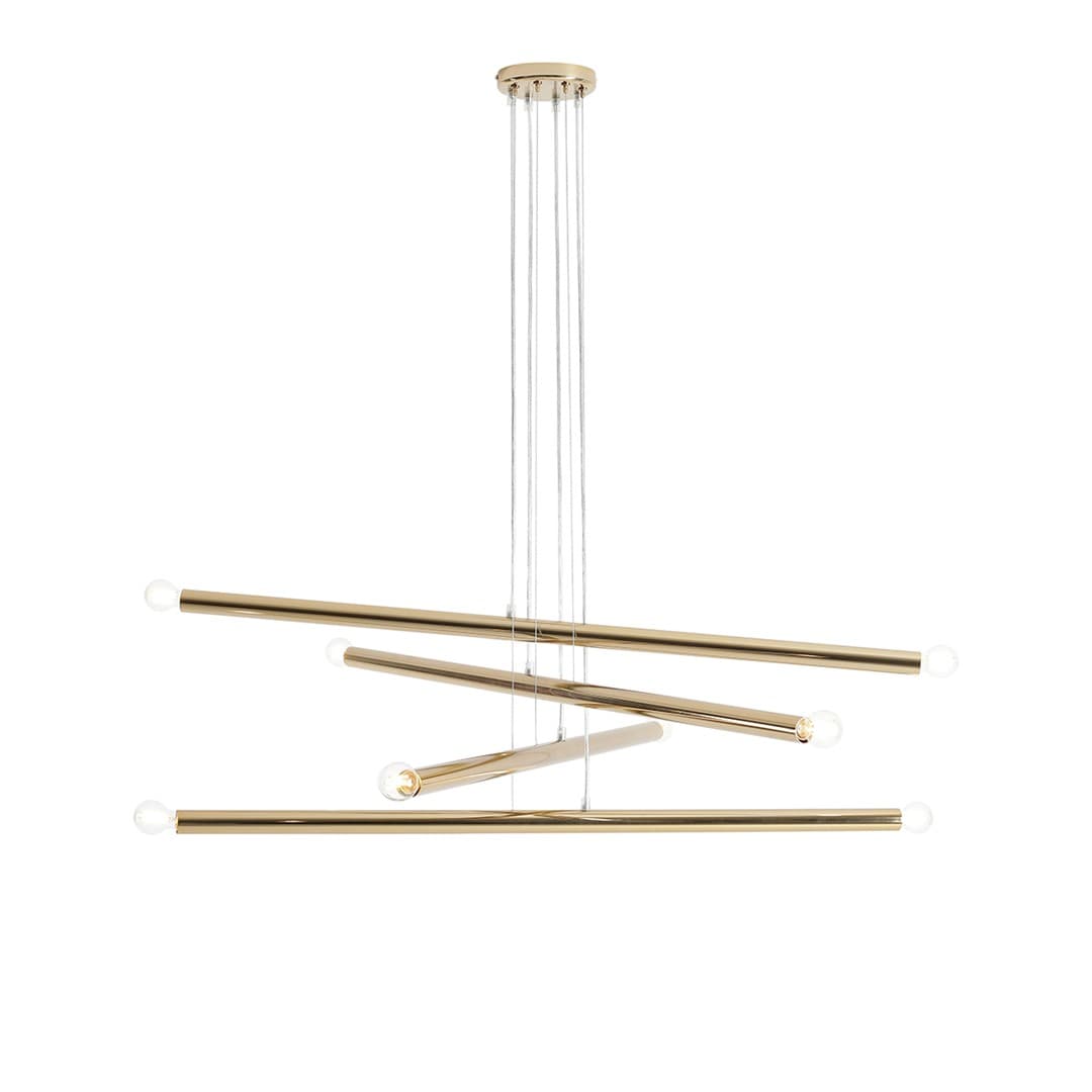 Pendant lamp Tubo 8 gold, Artera