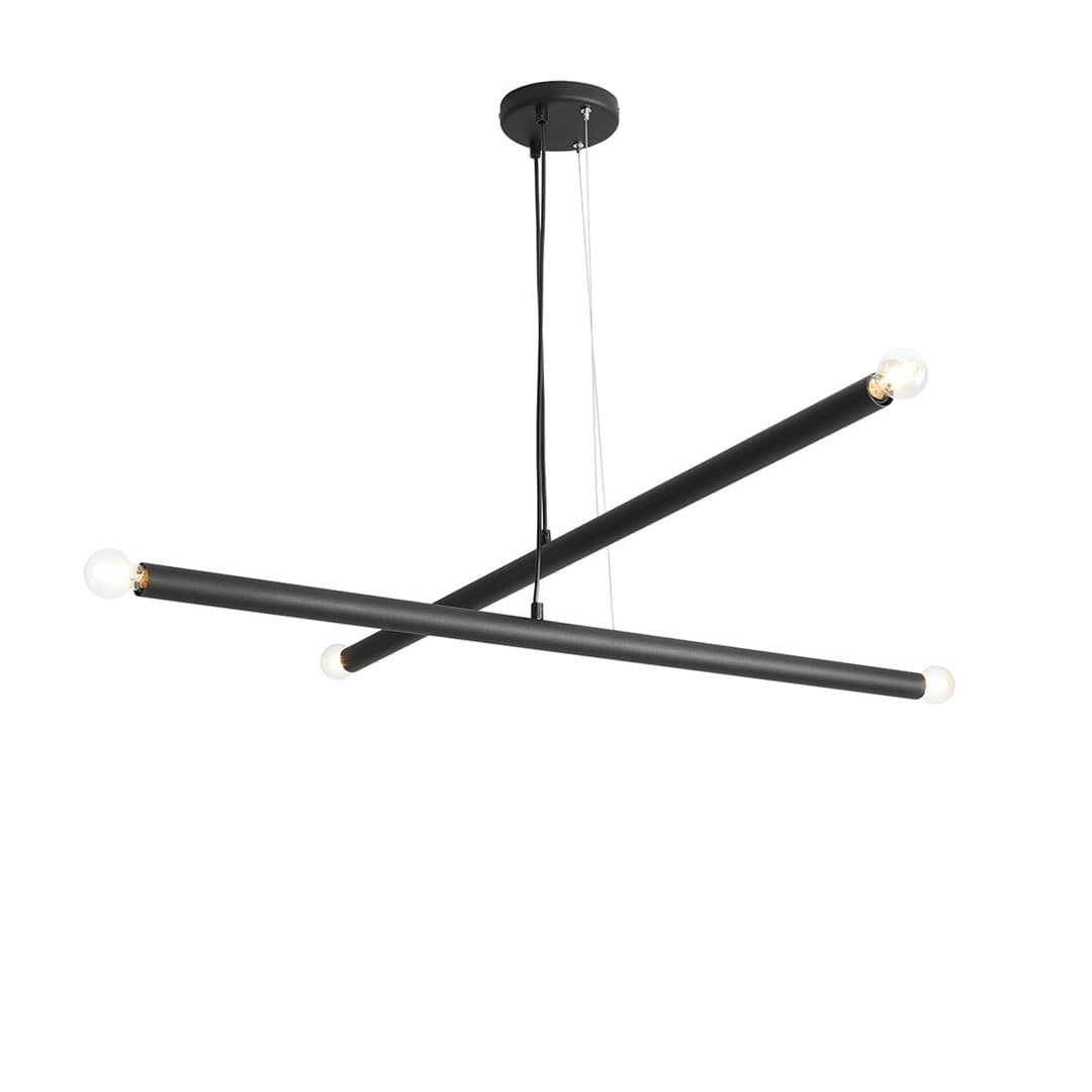 Lampa wisząca Tubo 4 czarna, Artera