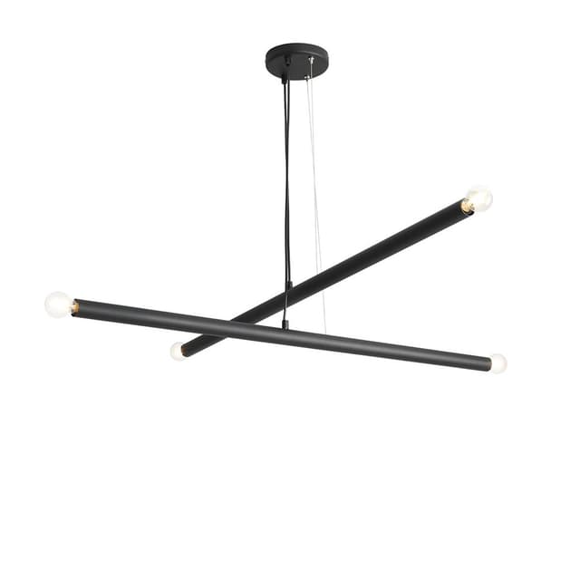 Lampa wisząca Tubo 4 czarna, Artera - WYMIARY