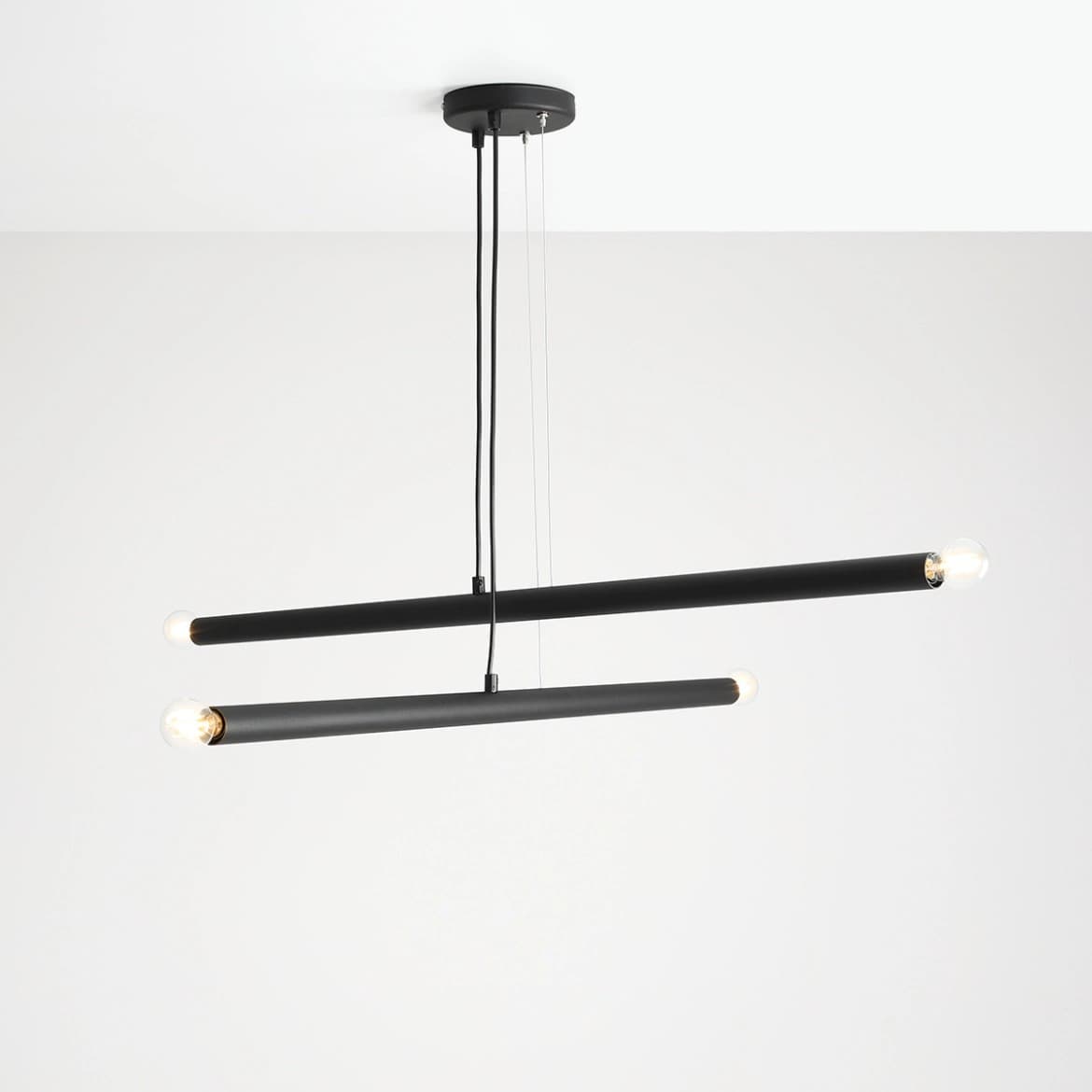 Lampa wisząca Tubo 4 czarna, Artera - 401806