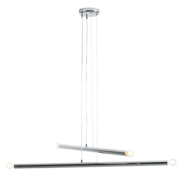Pendant lamp Tubo 4 chrome, Artera - DIMENSION