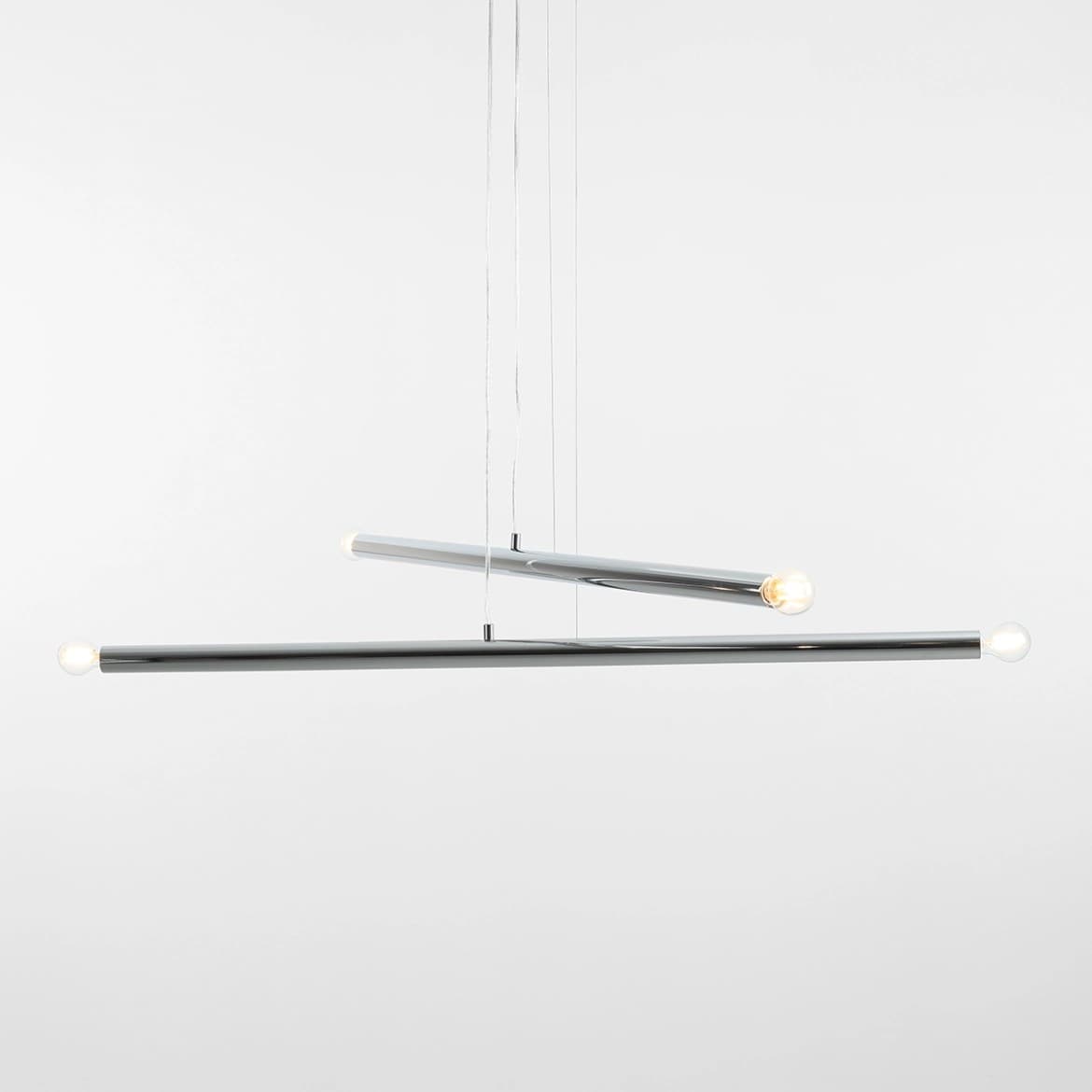 Pendant lamp Tubo 4 chrome, Artera - 401861
