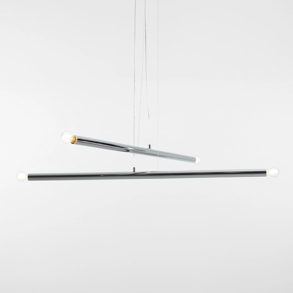 Pendant lamp Tubo 4 chrome, Artera - 401860