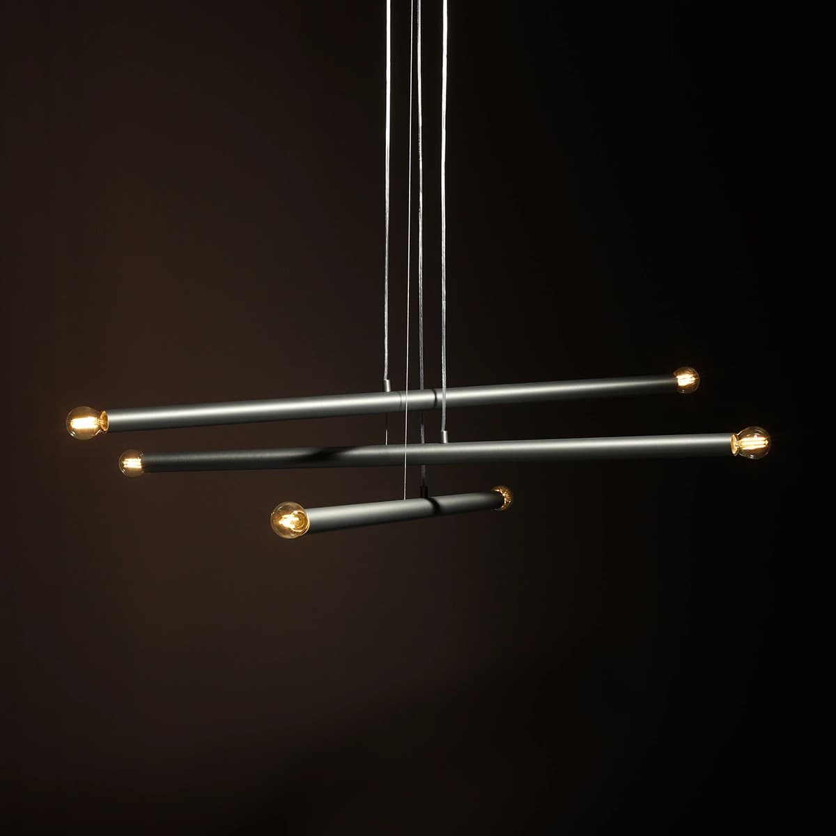 Pendant lamp Tubo 6 steel, Artera - 401981