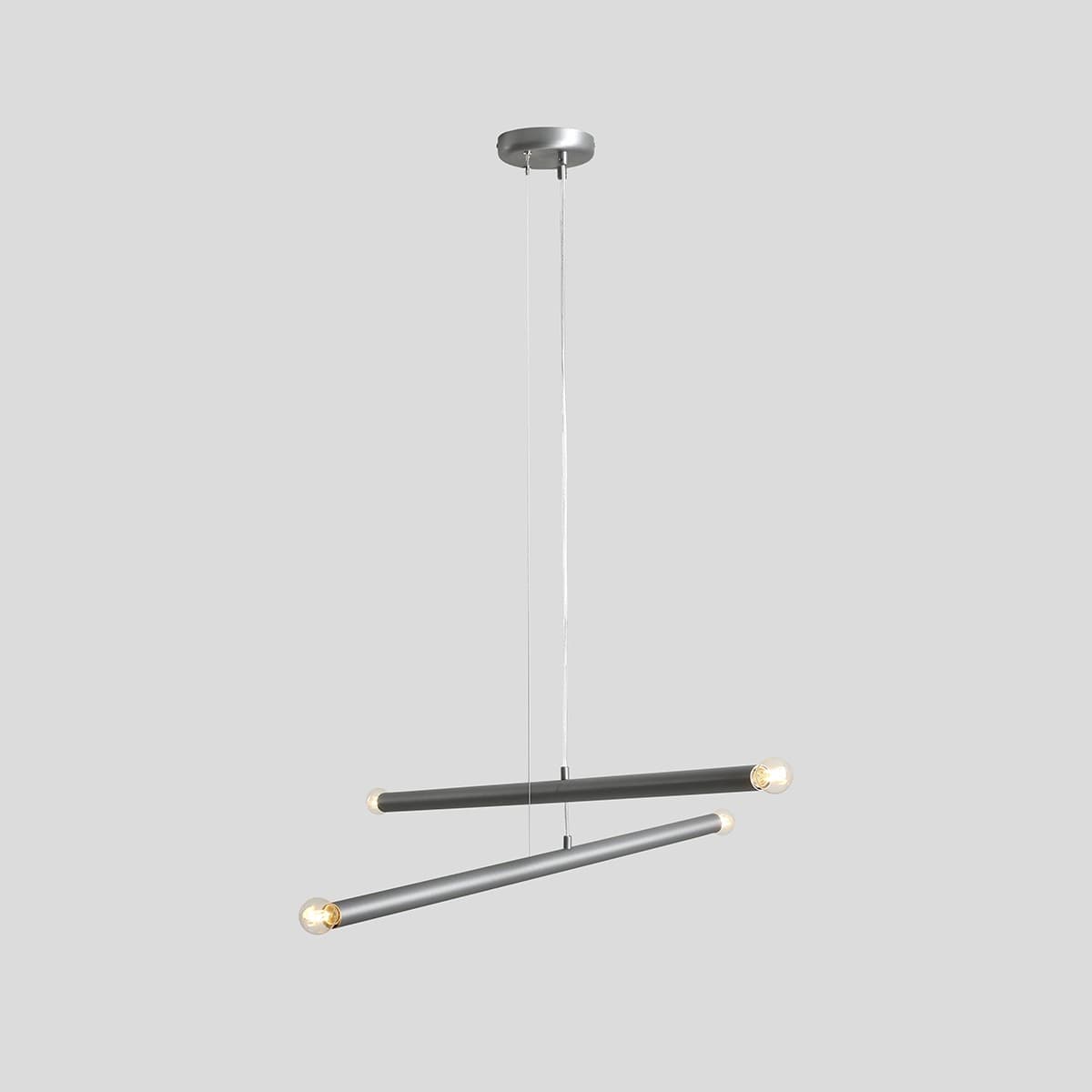 Pendant lamp Tubo 4 steel, Artera - 401985