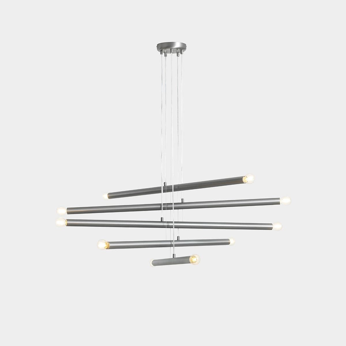 Pendant lamp Tubo 10 steel, Artera - 401990
