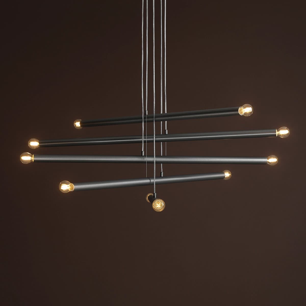 Pendant lamp Tubo 10 steel, Artera - 401992