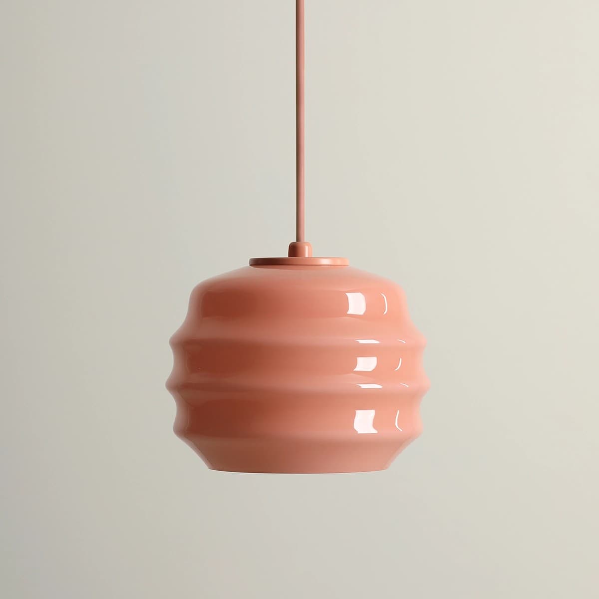 Pendant lamp Puff Glaze Coral, Artera - 402070