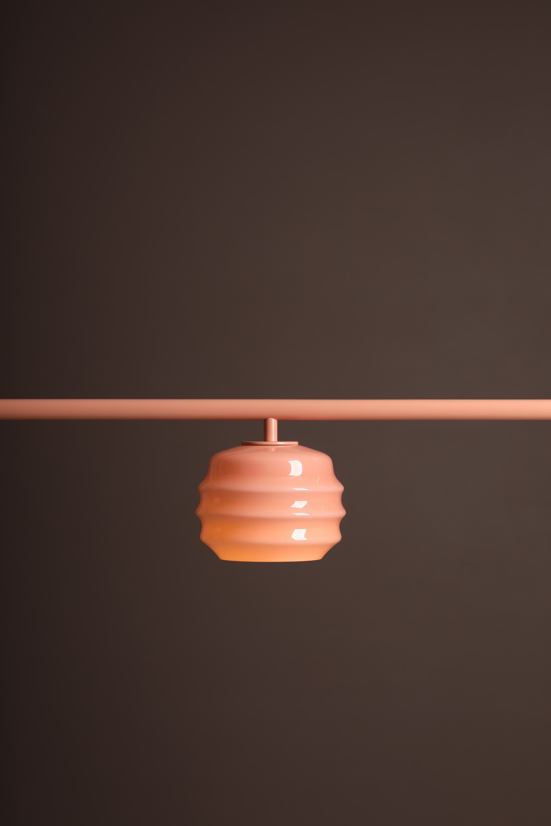 Pendant lamp Puff Glaze 3 Coral, Artera - 402108