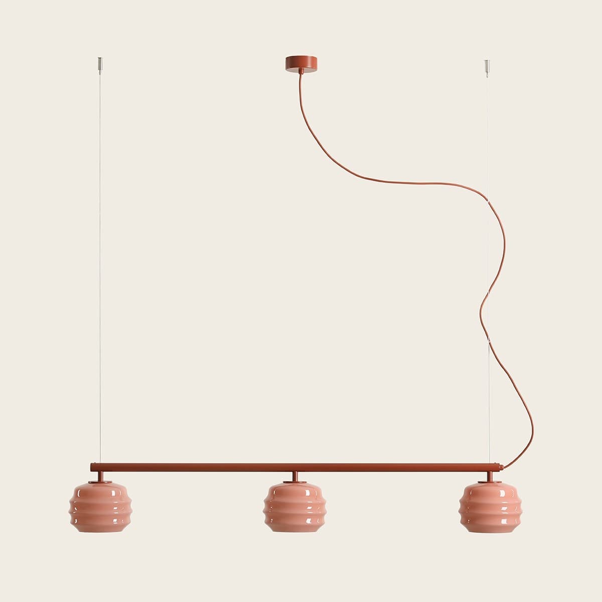 Lampa wisząca Puff Glaze 3 Terra, Artera - 402125