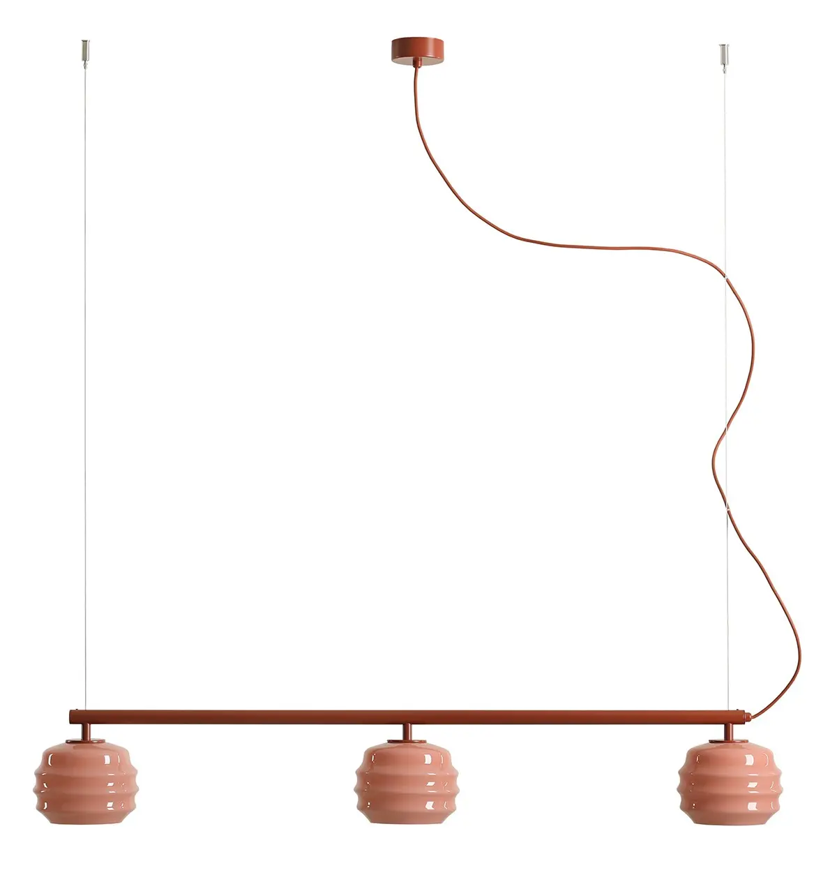 Lampa wisząca Puff Glaze 3 Terra, Artera