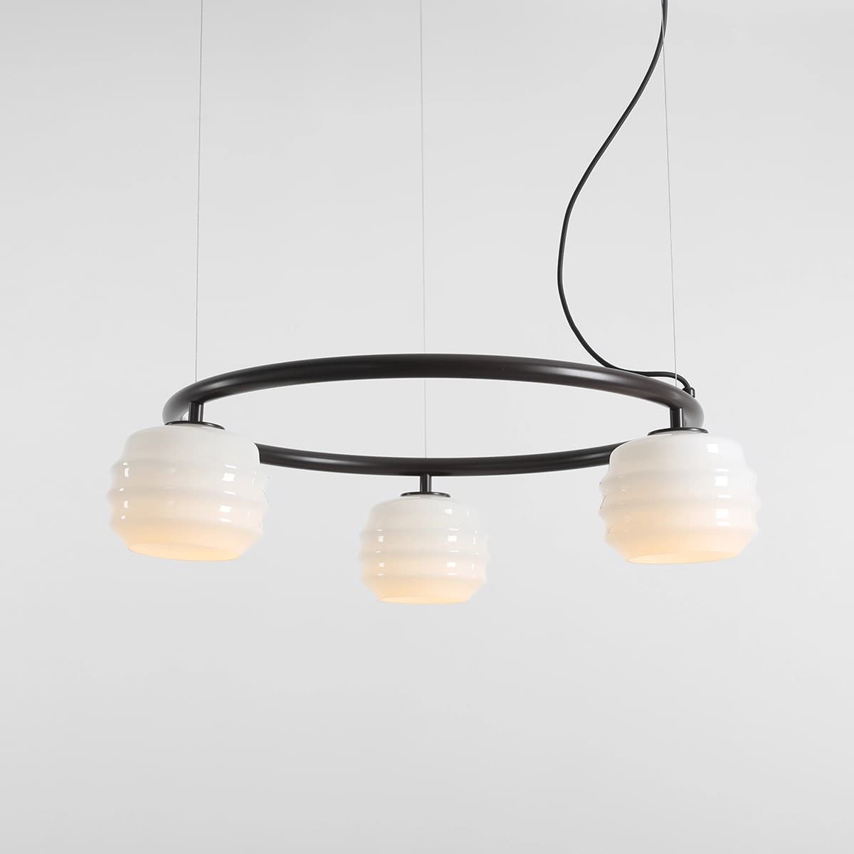 Pendant lamp Puff 3 Ring Mokka, Artera - 402128