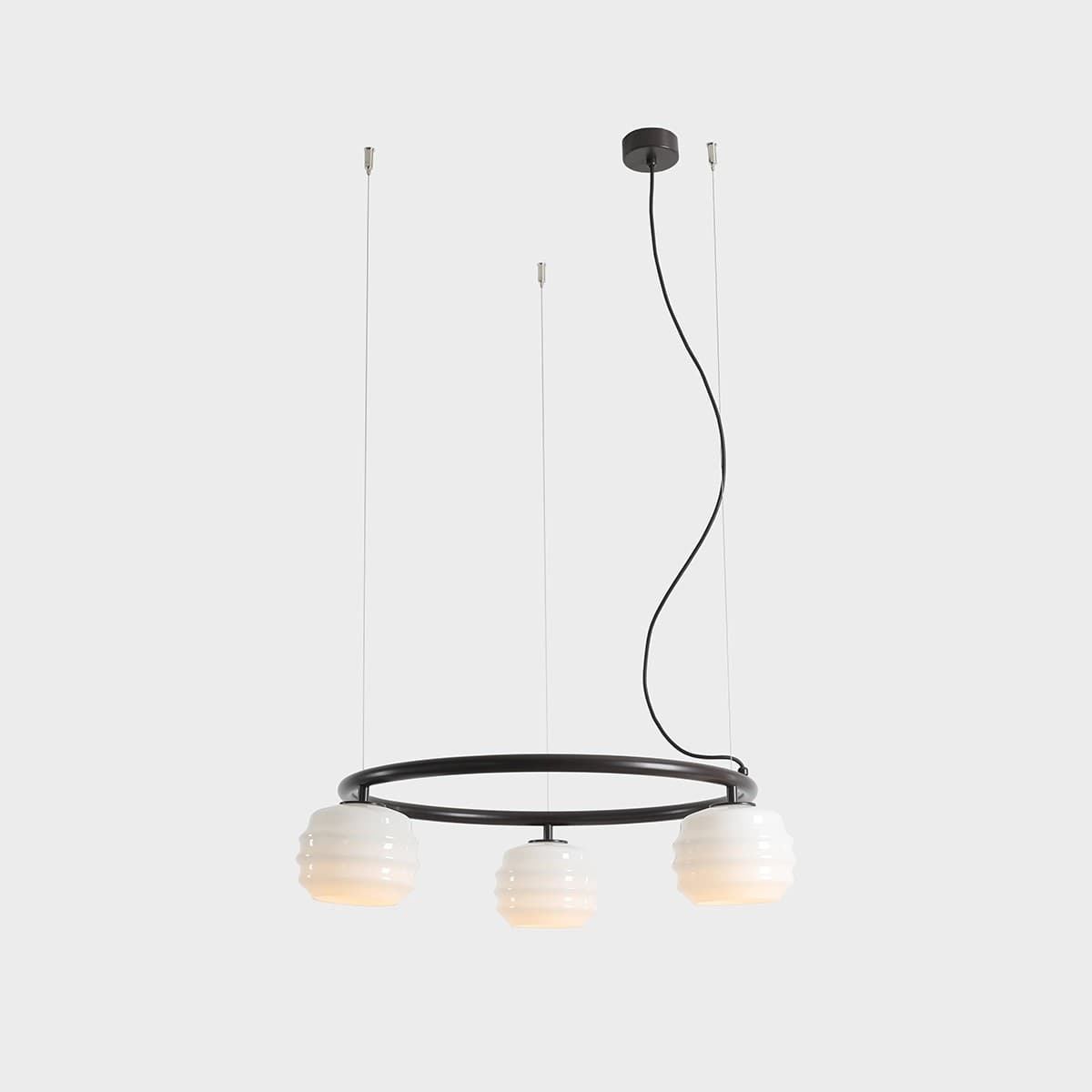 Pendant lamp Puff 3 Ring Mokka, Artera - 402129