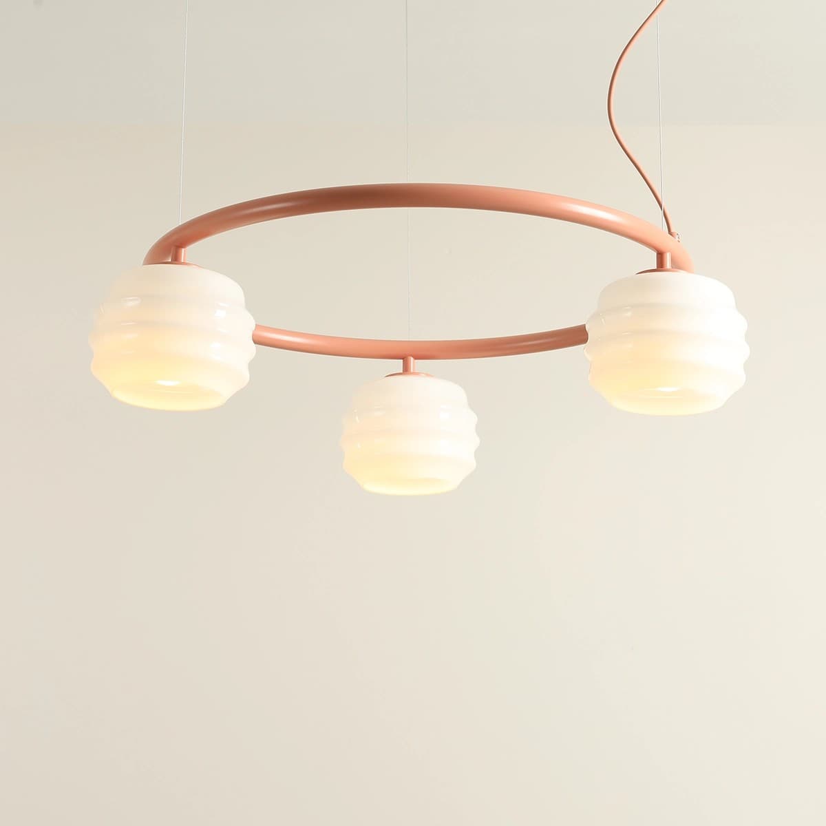 Pendant lamp Puff 3 Ring Coral, Artera - 402144