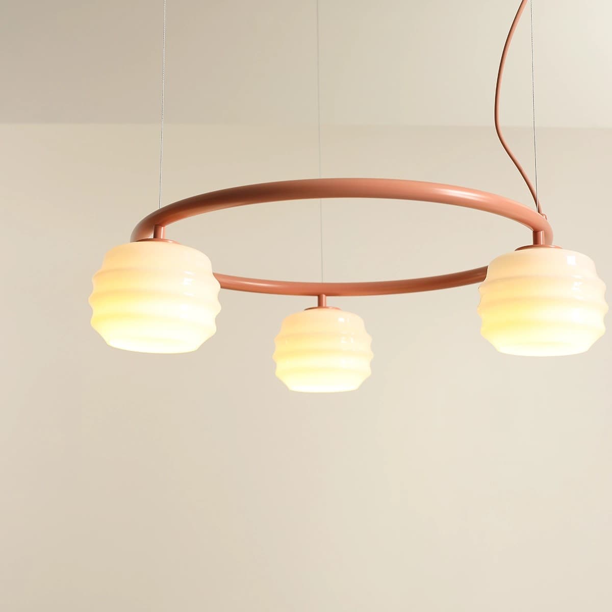 Pendant lamp Puff 3 Ring Coral, Artera - 402140