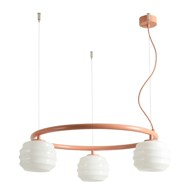 Pendant lamp Puff 3 Ring Coral, Artera - DIMENSION
