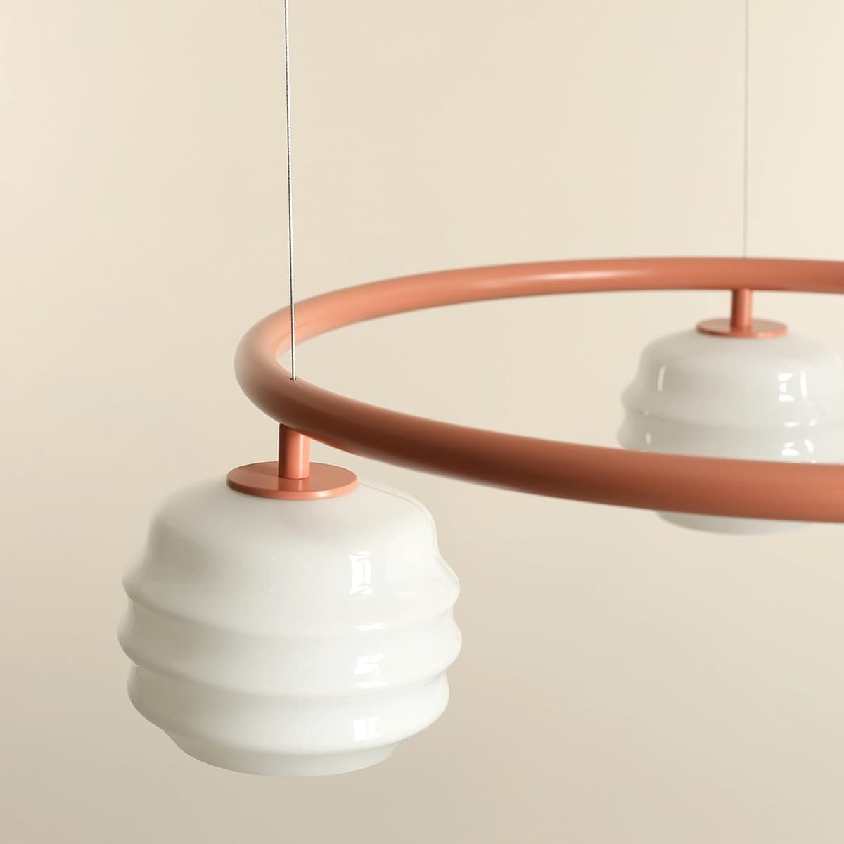 Pendant lamp Puff 3 Ring Coral, Artera - 402145