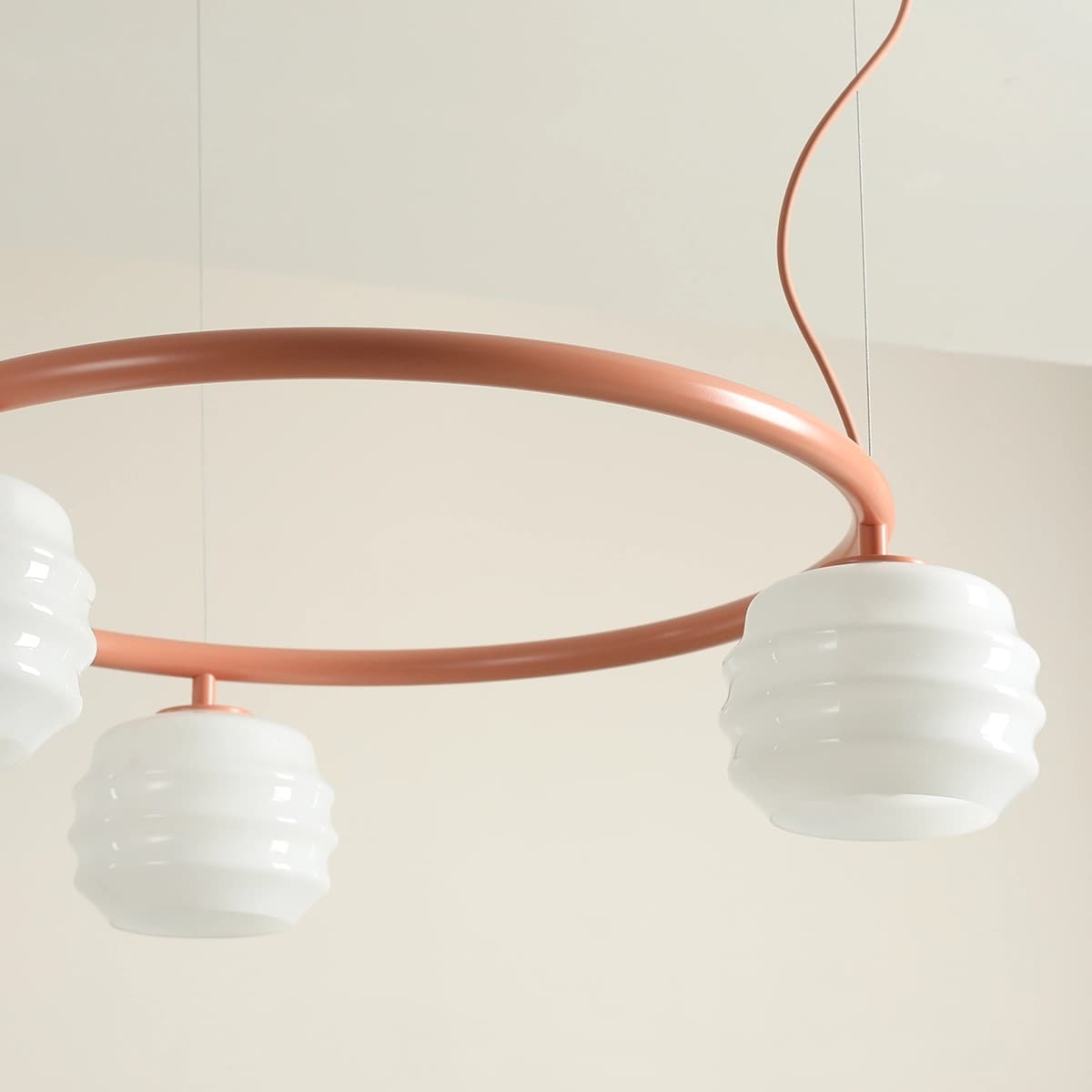 Pendant lamp Puff 3 Ring Coral, Artera - 402142