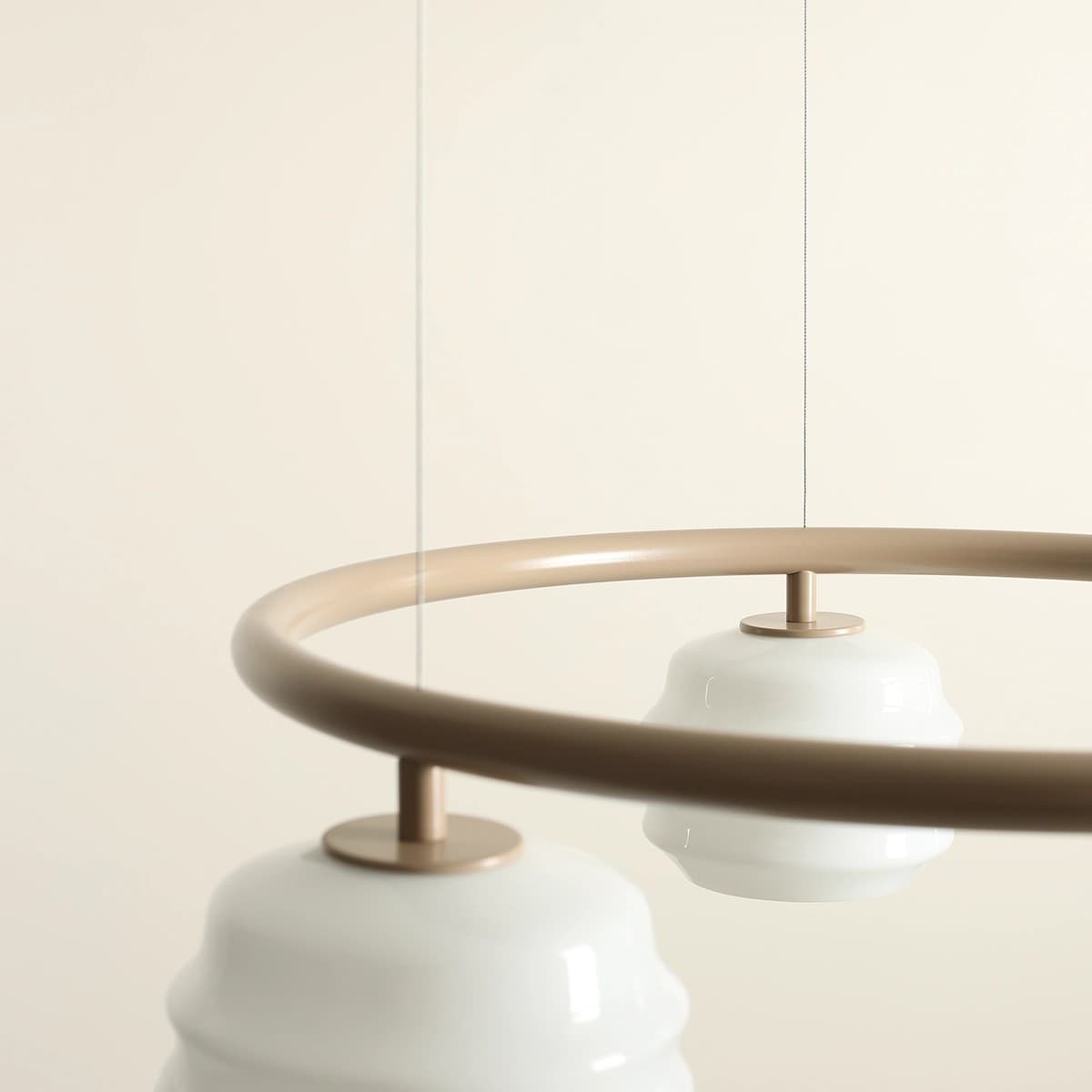 Pendant lamp Puff 3 Ring beige, Artera - 402155