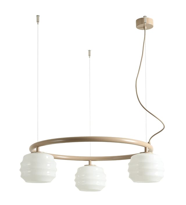 Pendant lamp Puff 3 Ring beige, Artera - DIMENSION