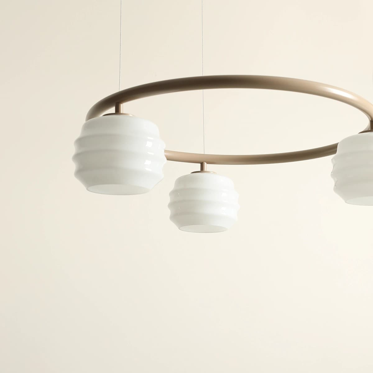 Pendant lamp Puff 3 Ring beige, Artera - 402153