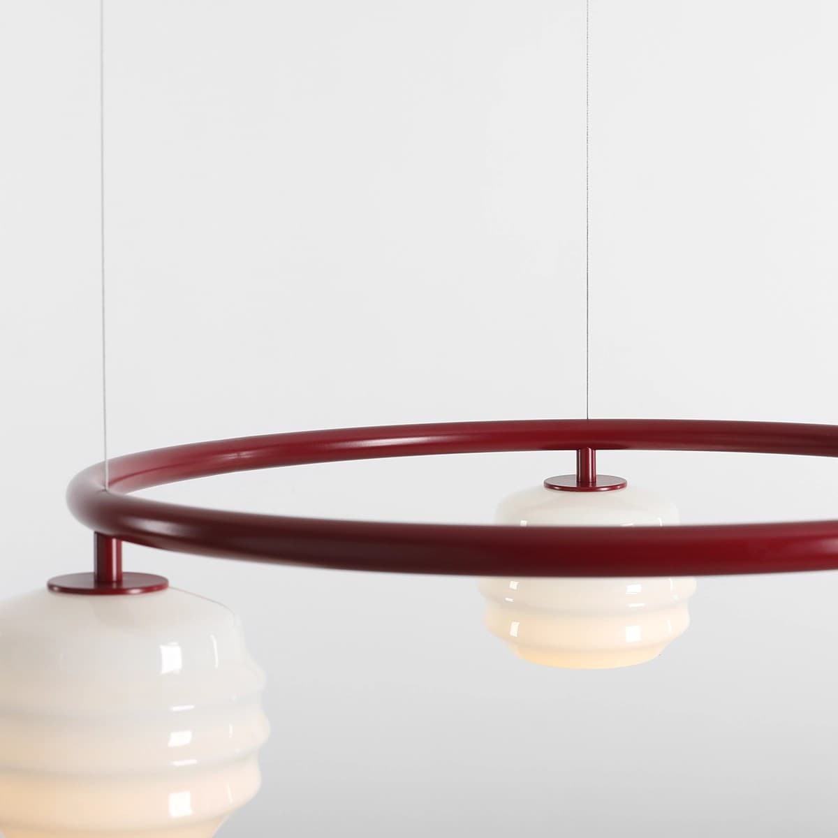 Pendant lamp Puff 3 Ring Red Wine, Artera - 402165