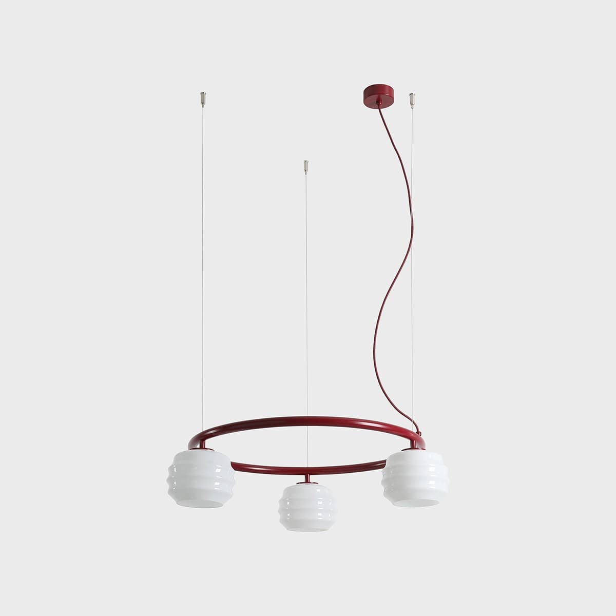 Pendant lamp Puff 3 Ring Red Wine, Artera - 402166
