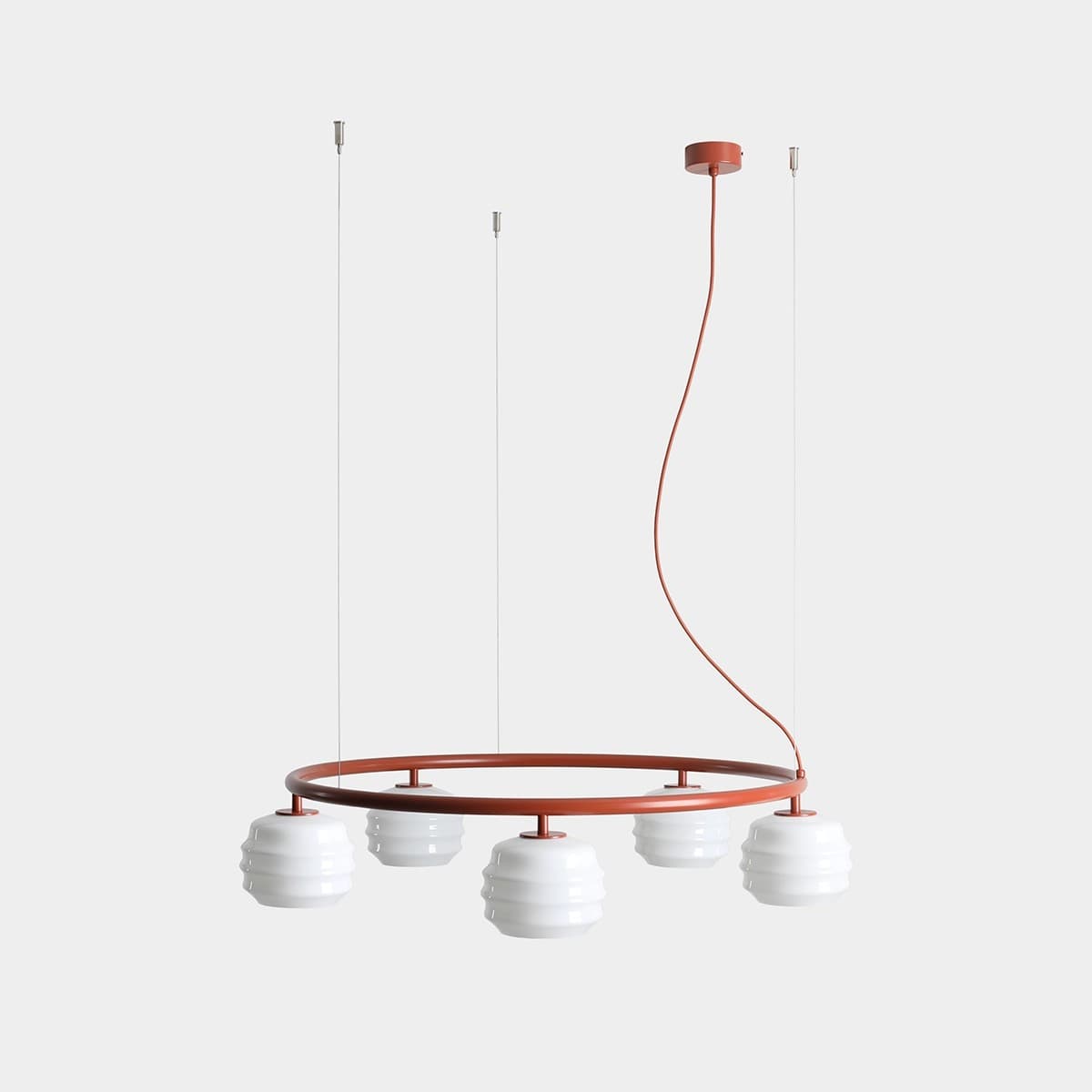 Pendant lamp Puff 5 Ring Terra, Artera - 402190