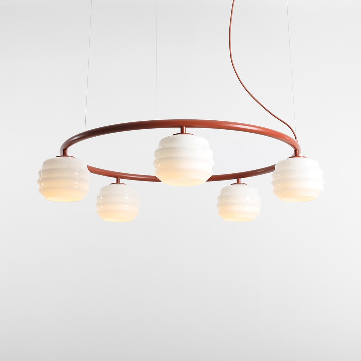 Pendant lamp Puff 5 Ring Terra, Artera - 402187