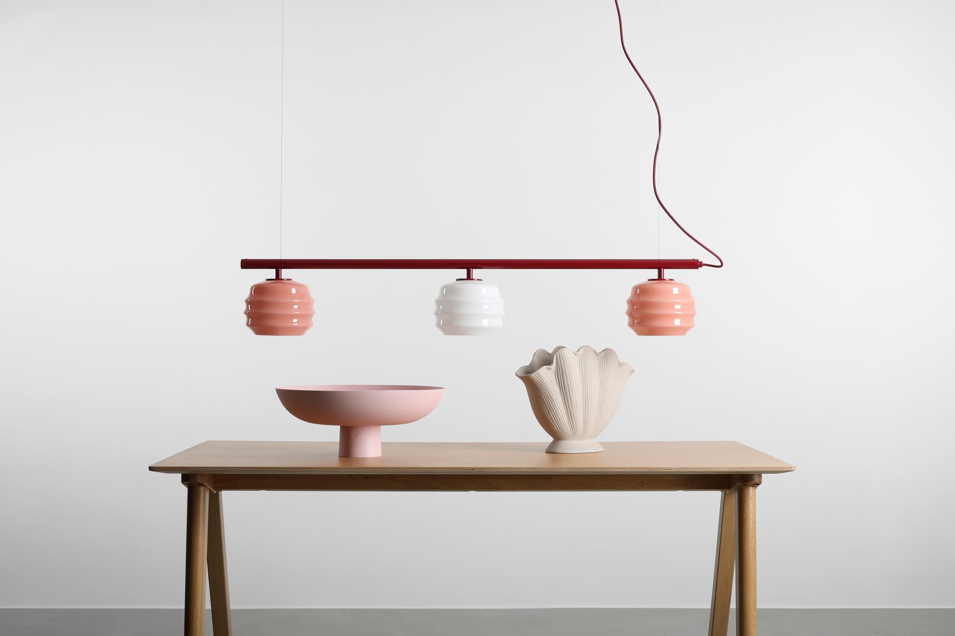 Pendant lamp Puff 3 Red Wine, Artera - 402206