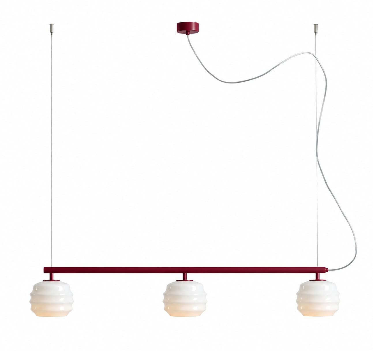 Pendant lamp Puff 3 Red Wine, Artera - 402199