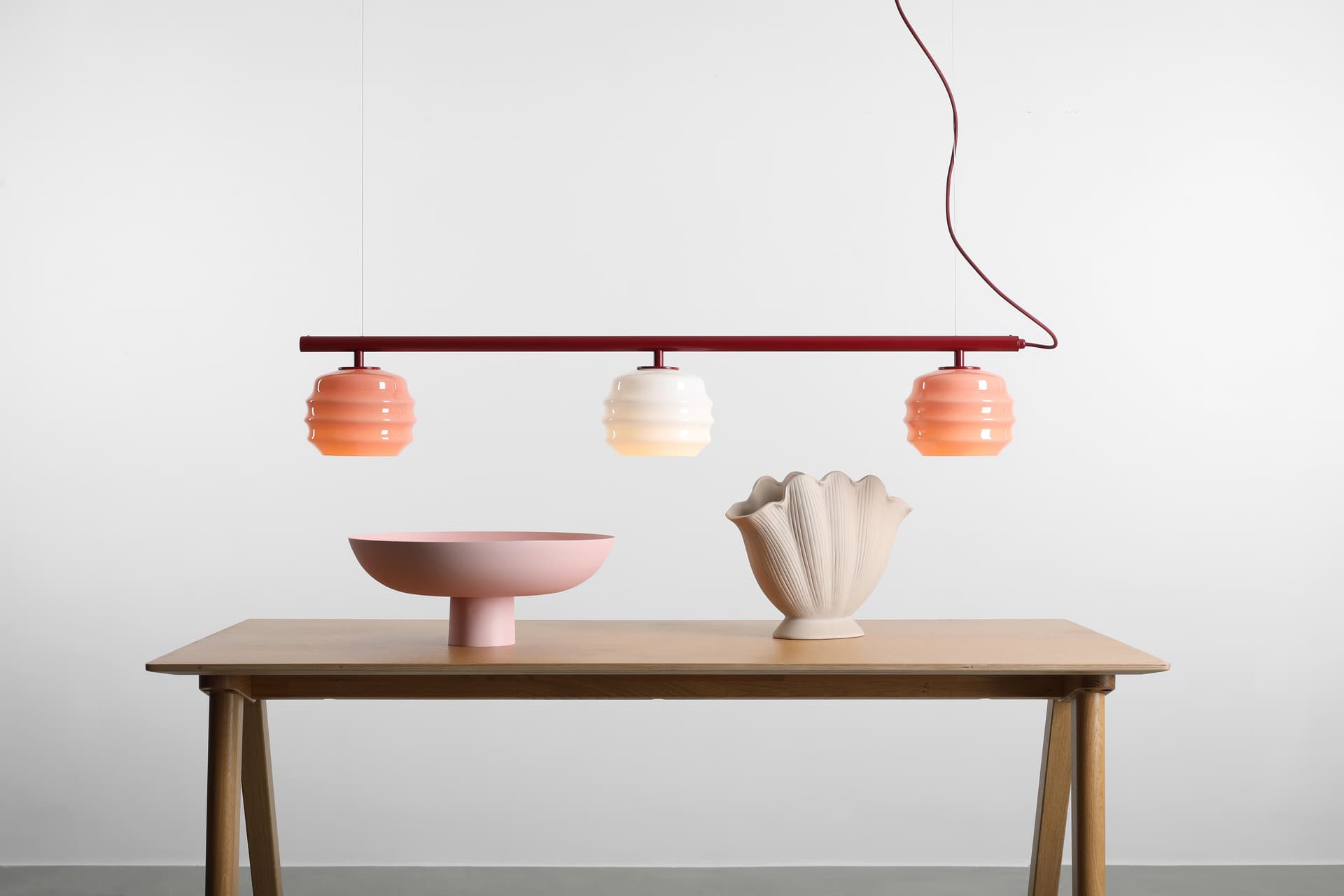 Pendant lamp Puff 3 Red Wine, Artera - 402205